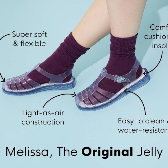 Women Jelly Sandal Synthetic Adjustable Sandals 8 Translucent Comfort Eco - Picture 9 of 9